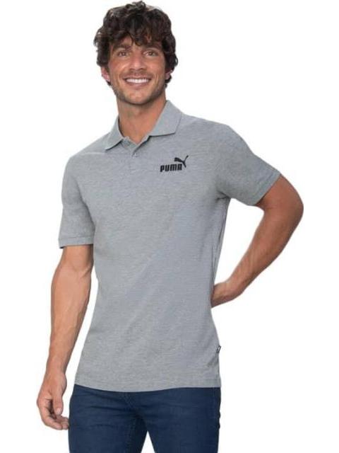 PLAYERA POLO ESS PIQUE GRIS PUMA