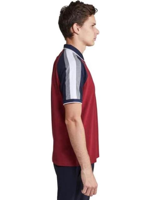 PLAYERA POLO MANGA RANGLAN VINO D.E.E.P SELECTION