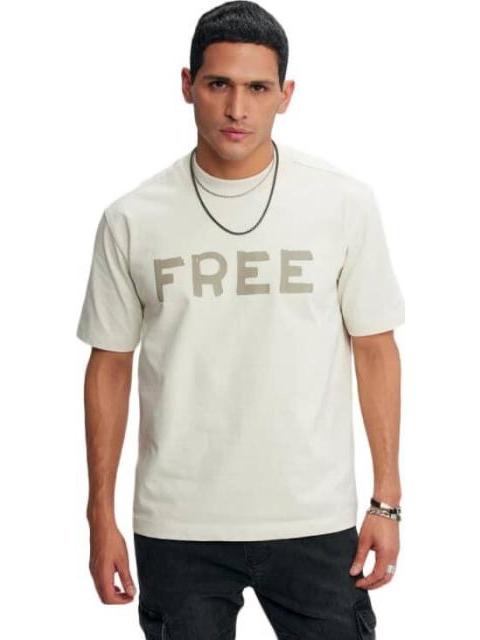 PLAYERA PRINT LOCALIZADO MANGA CORTA BEIGE HARD SODA