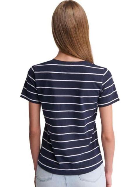 PLAYERA RAYAS AZUL MARINO HOLLY LAND