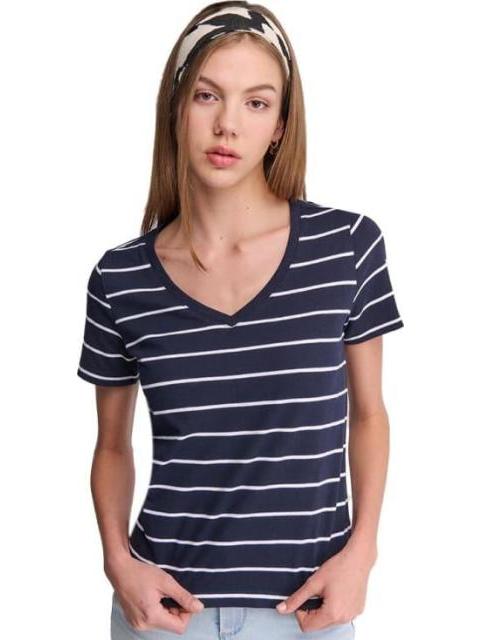 PLAYERA RAYAS AZUL MARINO HOLLY LAND