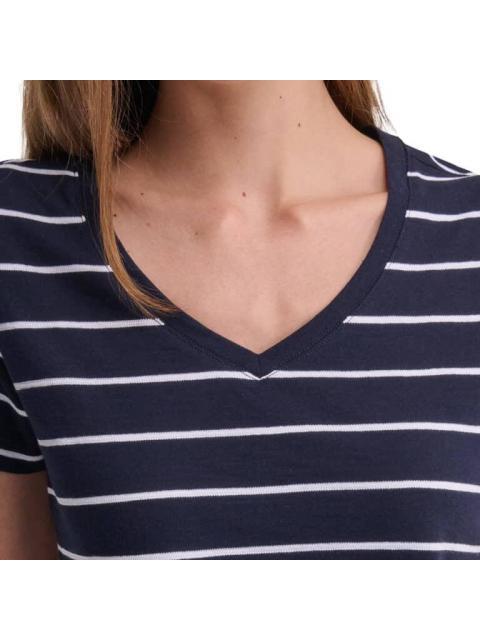 PLAYERA RAYAS AZUL MARINO HOLLY LAND