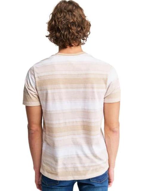 PLAYERA RAYAS BEIGE NEXT CO