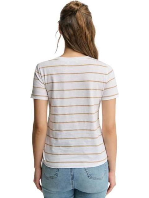 PLAYERA RAYAS BLANCO HOLLY LAND