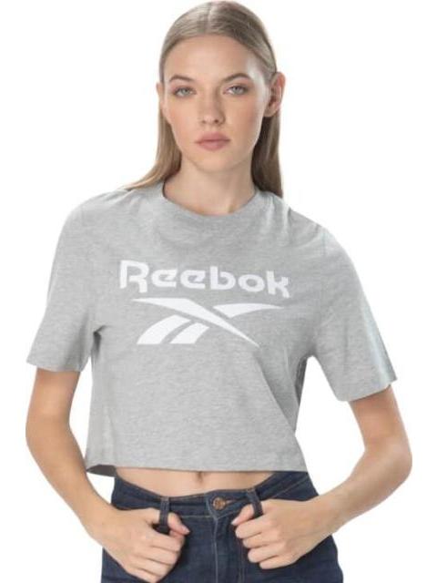 PLAYERA REEBOK IDENTITY BIG LOGO CROP TEE GRIS REEBOK