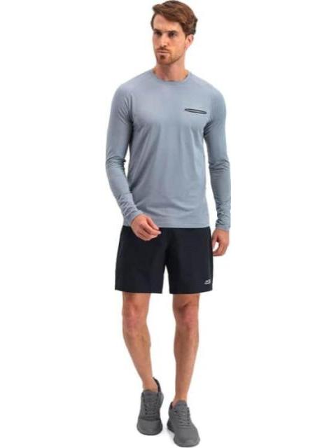 PLAYERA ROPA DEPORTIVA PLAYERA ML AZUL SKECHERS1