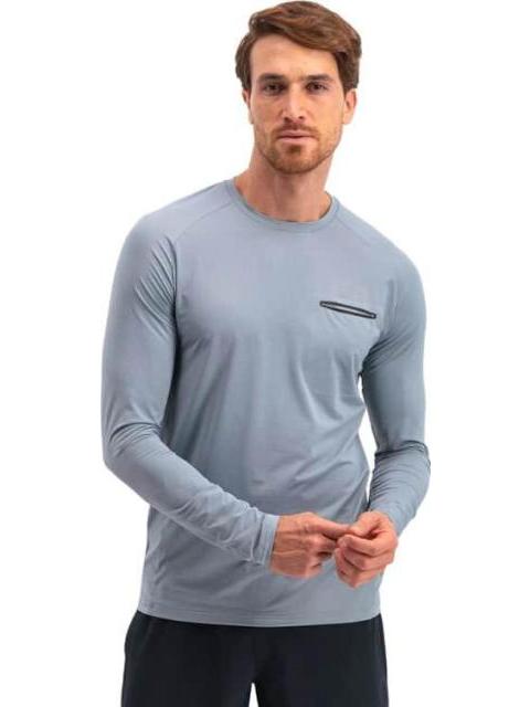PLAYERA ROPA DEPORTIVA PLAYERA ML AZUL SKECHERS1