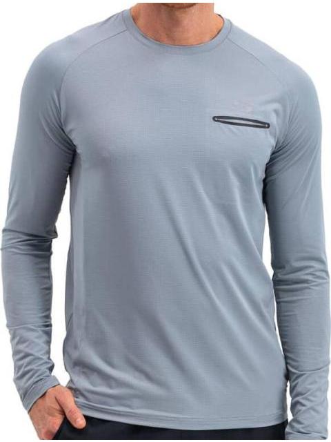 PLAYERA ROPA DEPORTIVA PLAYERA ML AZUL SKECHERS1