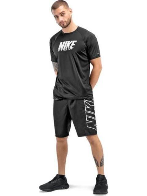PLAYERA SLEEVE HYDROGU NEGRO NIKE SWIM