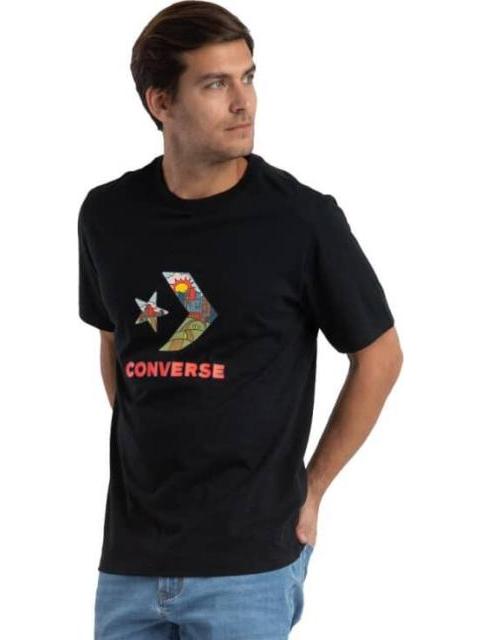 PLAYERA STAR CHEVRON BLOCK INFILL SS TEE NEGRO CONVERSE