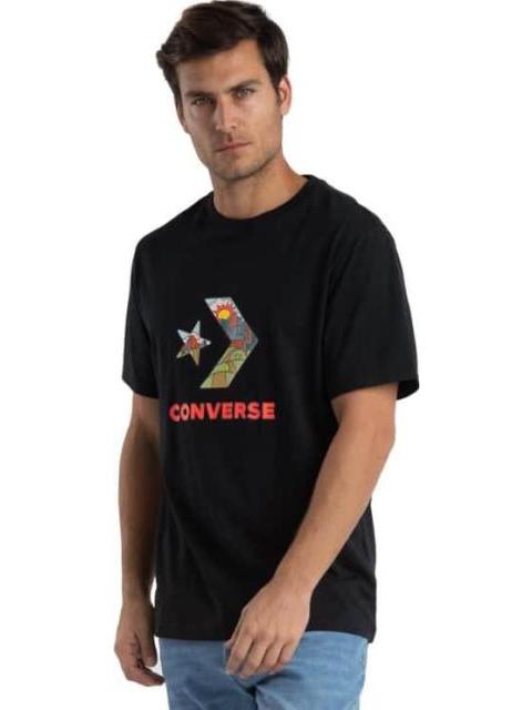 PLAYERA STAR CHEVRON BLOCK INFILL SS TEE NEGRO CONVERSE