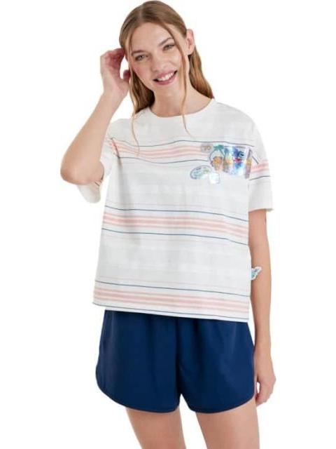 PLAYERA STITCH BICOLOR DISNEY