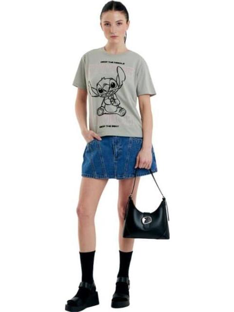 PLAYERA STITCH GRIS DISNEY