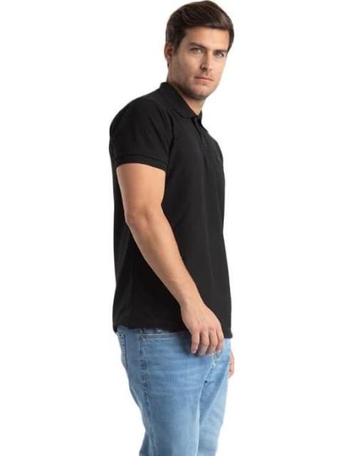 PLAYERA TIPO POLO NEGRO CATERPILLAR