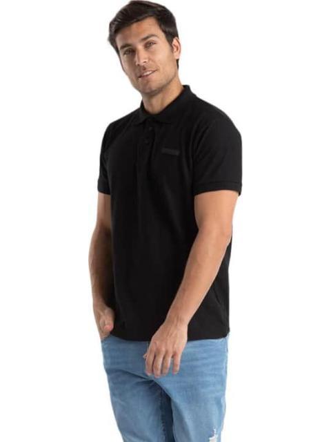 PLAYERA TIPO POLO NEGRO CATERPILLAR