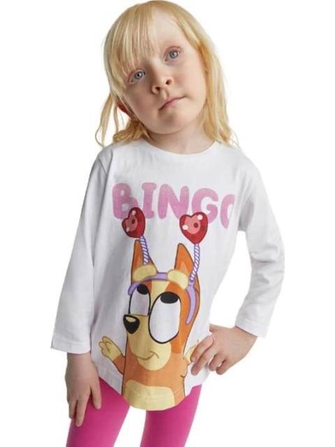 PLAYERA TODDLER NIÑA MARFIL BLUEY