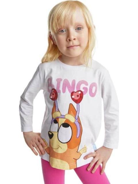 PLAYERA TODDLER NIÑA MARFIL BLUEY