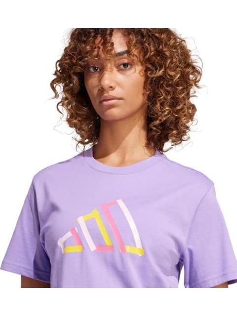 PLAYERA W T FILL TEE MORADO ADIDAS