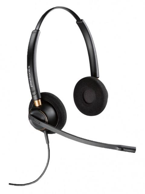 POLY AUDIFONO BINAURAL ENCOREPRO 520 CON NOISE-CANCELING ALAMBRICO QUICK DISCONNECT NEGRO