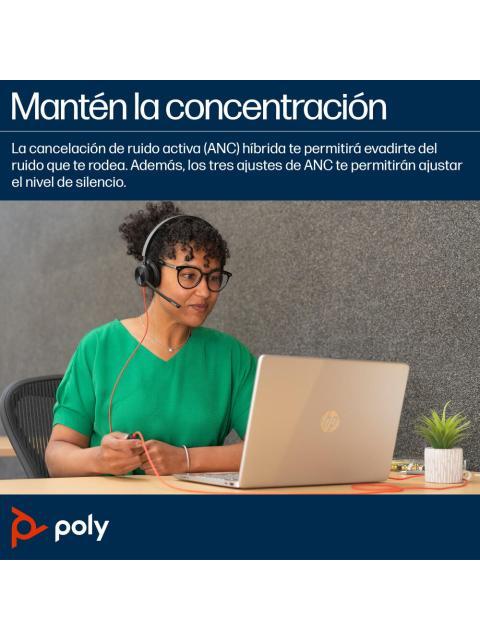 POLY AUDIFONOS BLACKWIRE 8225 ALAMBRICO USB