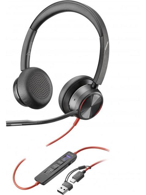 POLY AUDIFONOS BLACKWIRE 8225 ALAMBRICO USB