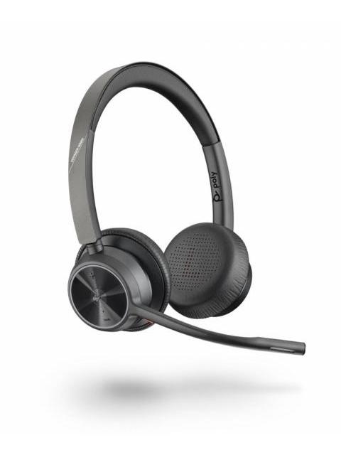 POLY AUDIFONOS VOYAGER 4320 UC INALAMBRICO BLUETOOTH USB-A NEGRO