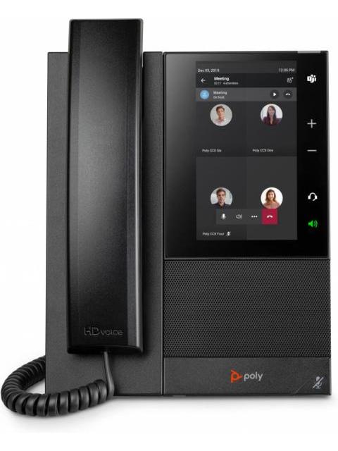 POLY TELEFONO IP CCX 505 5 ALAMBRICO 24 LINEAS ALTAVOZ NEGRO
