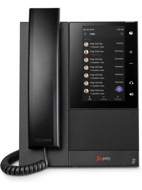 POLY TELEFONO IP CCX 505 5 ALAMBRICO 24 LINEAS ALTAVOZ NEGRO