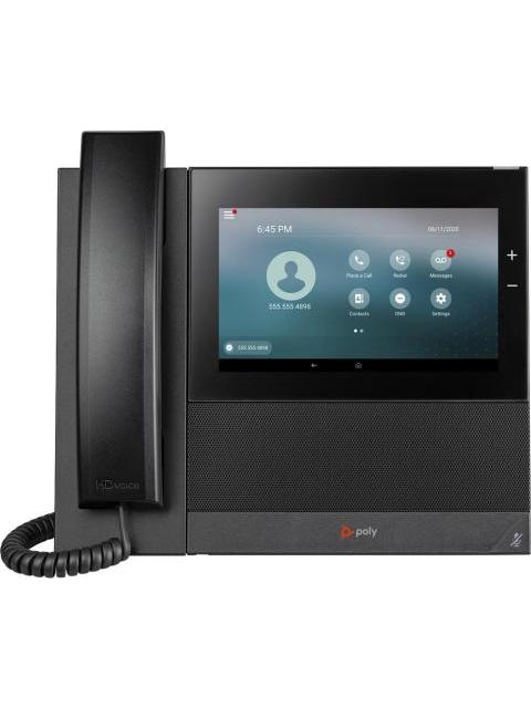 POLY TELEFONO IP CCX 600 CON PANTALLA 7 WIFI-BLUETOOTH 24 LINEAS ALTAVOZ NEGRO