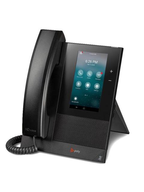 POLY TELEFONO IP CON PANTALLA 5 CCX 400 ALAMBRICO ALTAVOZ NEGRO