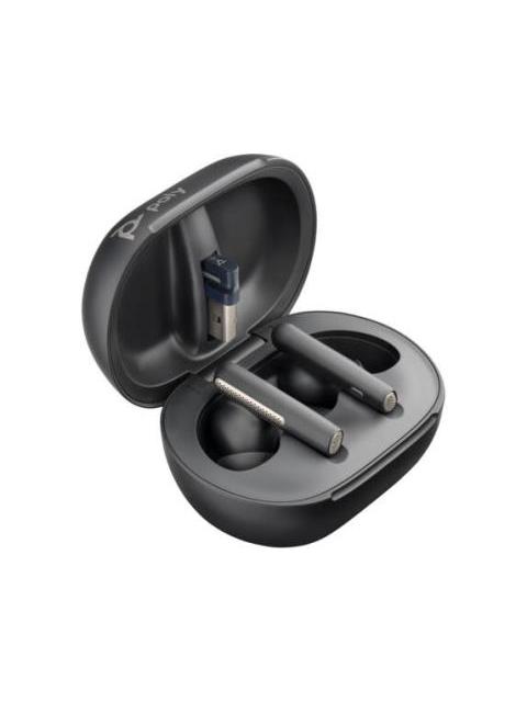 POLY VOYAGER FREE 60+ UC USBA BT700 INCLUYE ESTUCHE DE CARGA CON PANTALLA TACTIL REDUCCION AVANZADA DE RUIDO