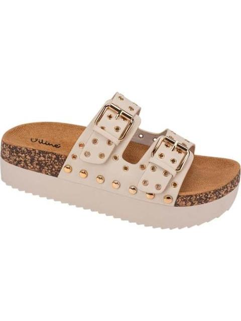 SANDALIA ESTOPEROLES BEIGE/HUESO VI LINE