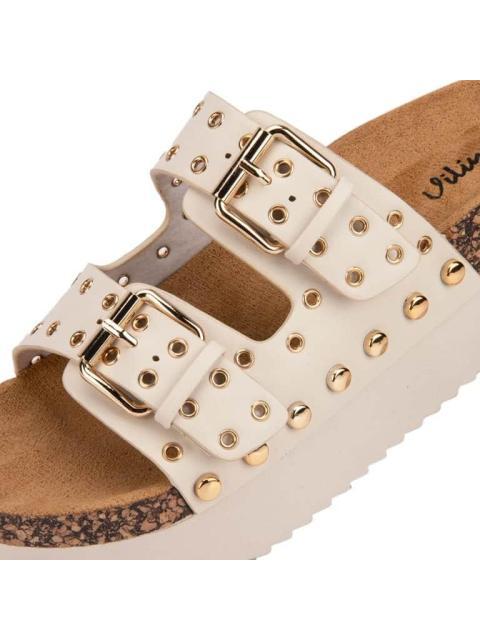 SANDALIA ESTOPEROLES BEIGE/HUESO VI LINE