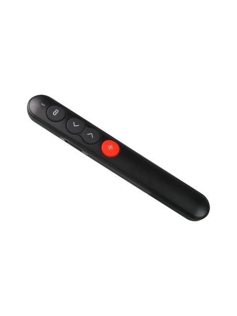 PRESENTADOR APUNTADOR LASER VORAGO LASP305  INALAMBRICO USB SLIM NEGRO
