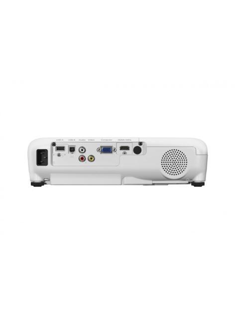 PROYECTOR EPSON POWER LITE W52+ 3LCD WXGA 1280 X 800 4000 LUMENES CON BOCINA BLANCO-NEGRO