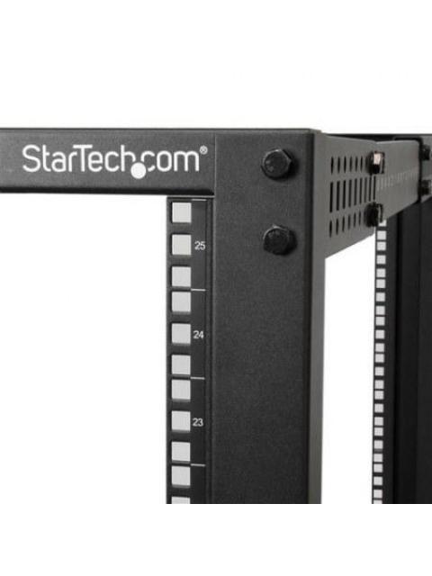 STARTECH  RACK DE MARCO ABIERTO CON PROFUNDIDAD AJUSTABLE DE 4 COLUMNAS 25U CON RUEDAS
