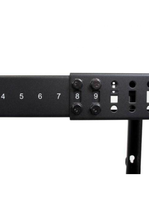 STARTECH  RACK DE MARCO ABIERTO CON PROFUNDIDAD AJUSTABLE DE 4 COLUMNAS 25U CON RUEDAS