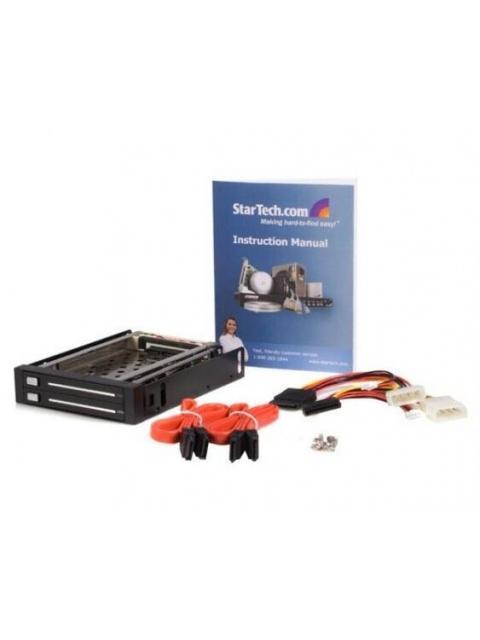STARTECH  RACK MOVIL BACKPLANE DE 2 DISCOS DUROS HDD SATA 2.5 SIN BANDEJA BAHIA