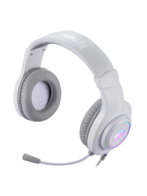 REDRAGON AUDIFONOS GAMER HYLAS RGB ALAMBRICO 2 METROS USB-A BLANCO