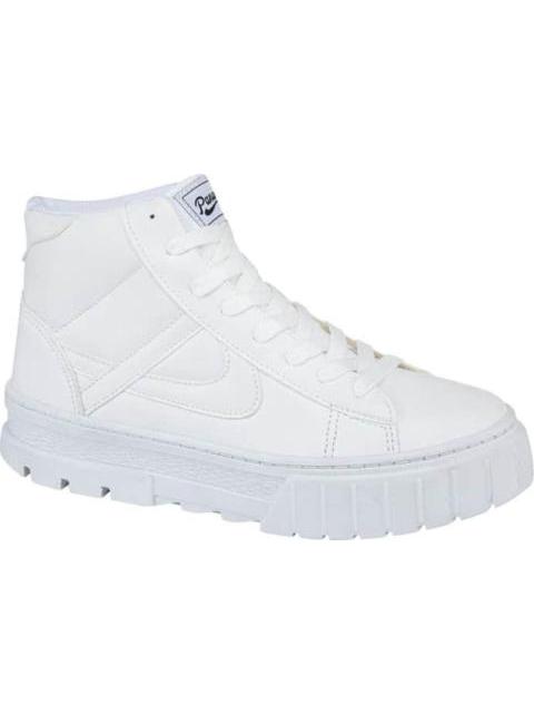 REINA BOTA CASUAL PLATAFORMA BLANCO PANAM