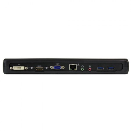 STARTECH  DOCKING STATION PARA LAPTOPS 4X USB 3.0 HDMI DVI VGA NEGRO