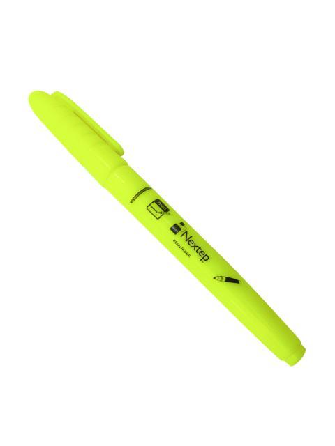 RESALTADOR NEXTEP NE084A TIPO PLUMA COLOR AMARILLO PUNTA CINCEL CON 12 PIEZAS