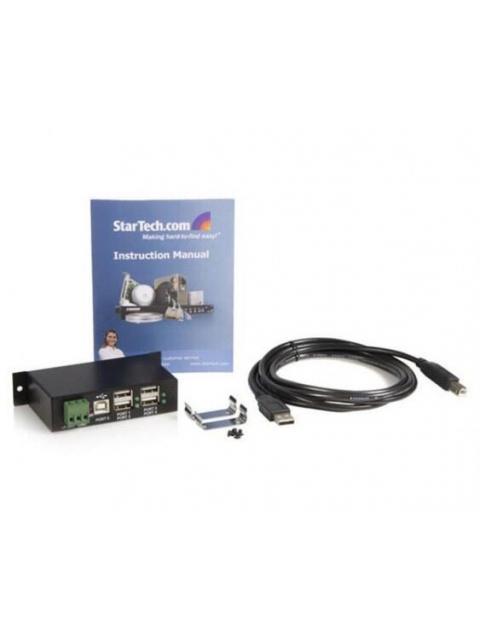 STARTECH  ROBUSTO CONCENTRADOR USB 2.0 4 PUERTOS 480 MBIT-S NEGRO