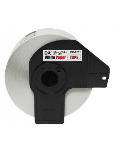 CINTA BROTHER DK-2251 NEGRO Y ROJO SOBRE BLANCO 6.2CM X 15.2M