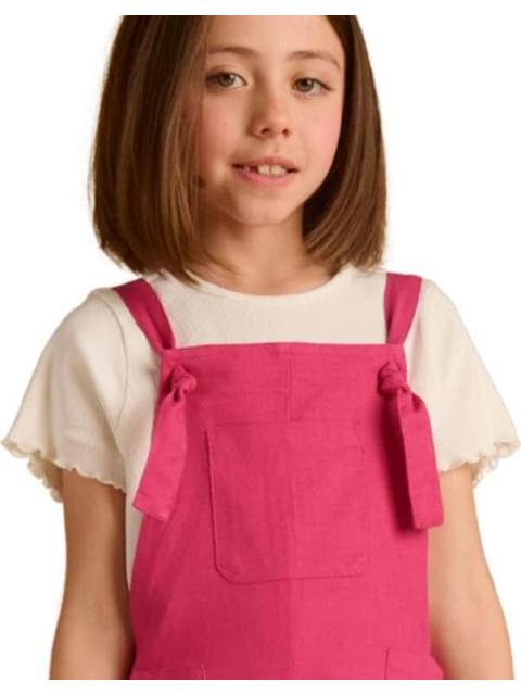 ROMPER DE LINO ROSA HOLLY LAND KIDS