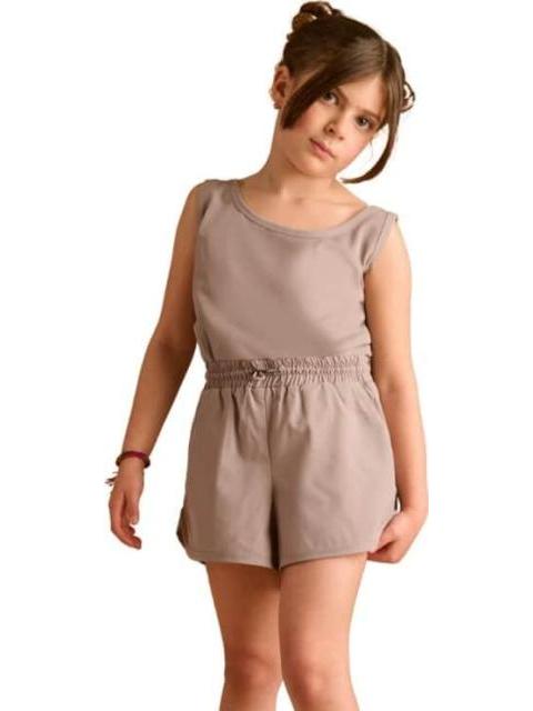 ROMPER LISO GRIS HOLLY LAND KIDS