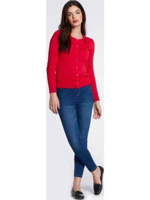 SUETER CON BOTONES ROJO PRIMARK