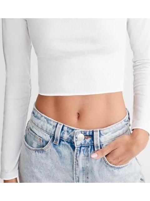 CROP TOP SEAMLESS BLANCO HOLLY LAND