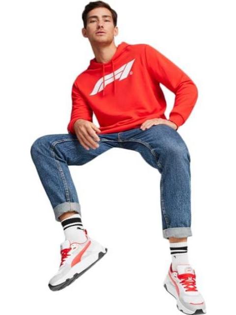 ROPA CASUAL F1 ESS LOGO HOODIE ROJO PUMA