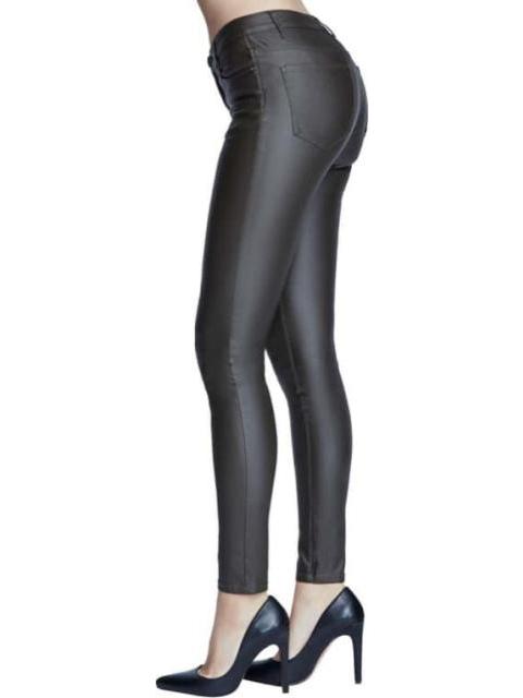 PANTALON CINTURA ALTA EFECTO PIEL NEGRO ATMOSPHERE DNM